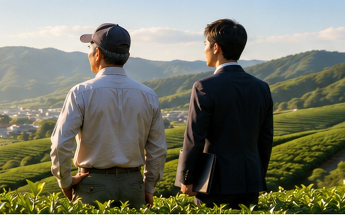 Kiri Corporation coordinating with a Japanese tea producer